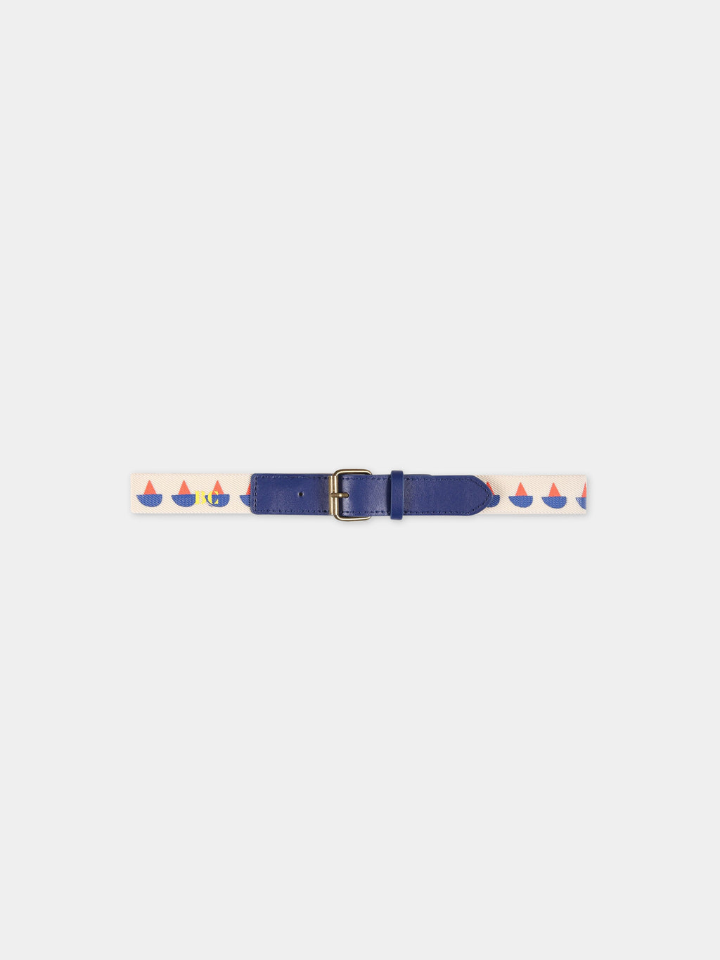 Multicolor belt for boy with logo